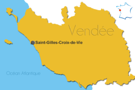 Carte Saint Gilles Croix de Vie - Parenthèse Océan Voyages