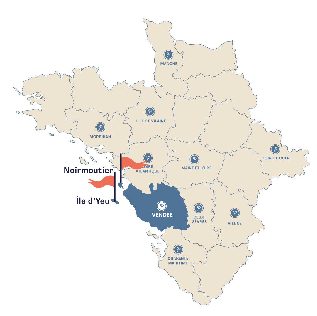 Localisation Combiné Yeu Noirmoutier